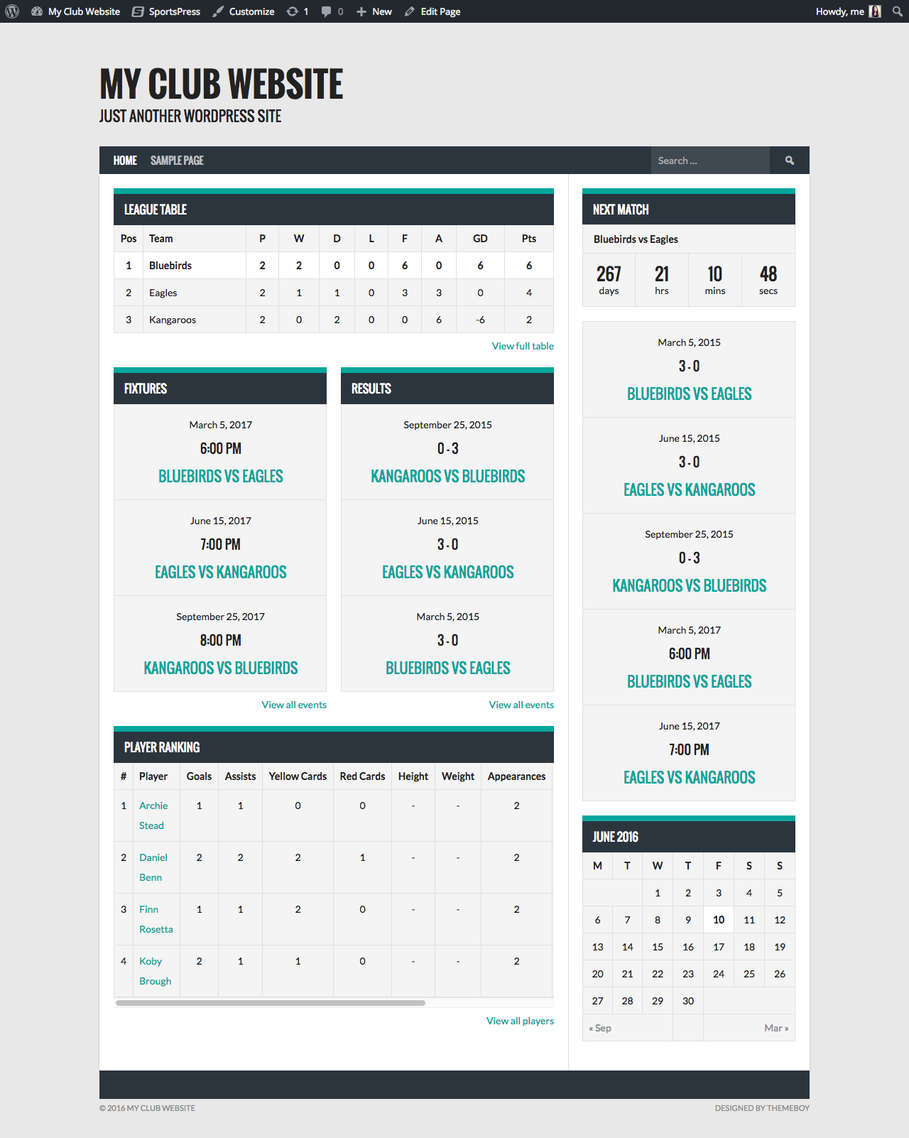 how-to-create-a-free-sports-website-widgets-added-to-homepage2
