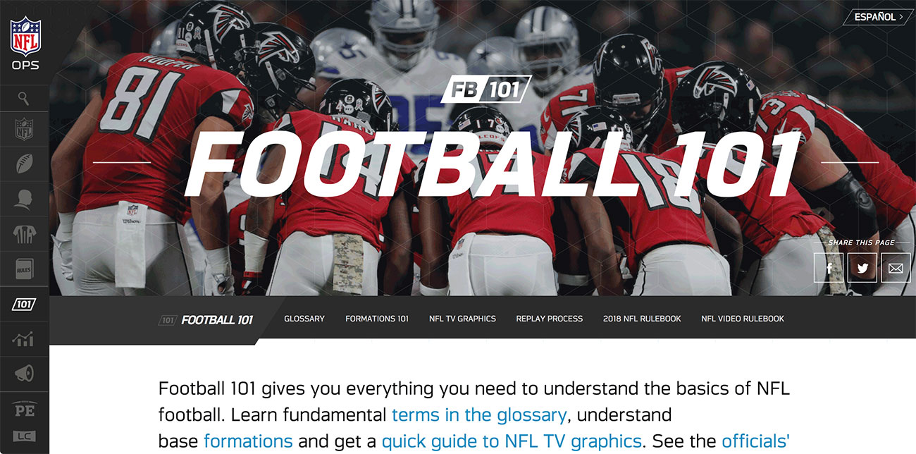 Football 101 website.