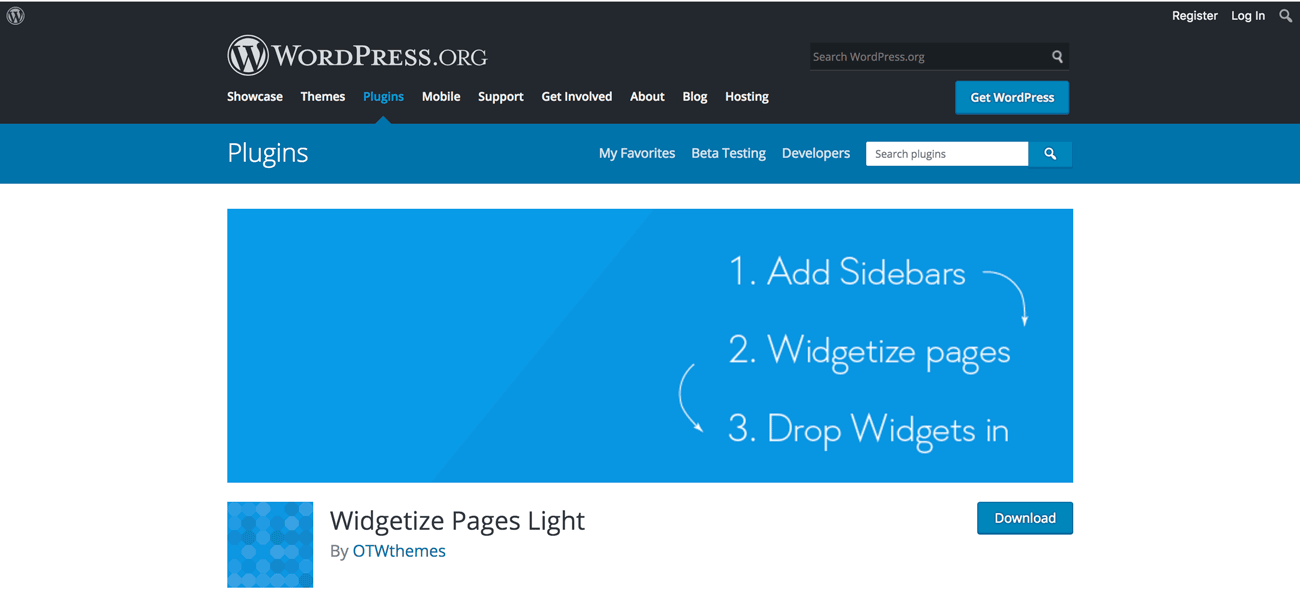 Wigitize Pages Light plugin page